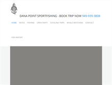 Tablet Screenshot of danapointsportfishing.com